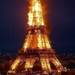 Eiffel Tower Fire